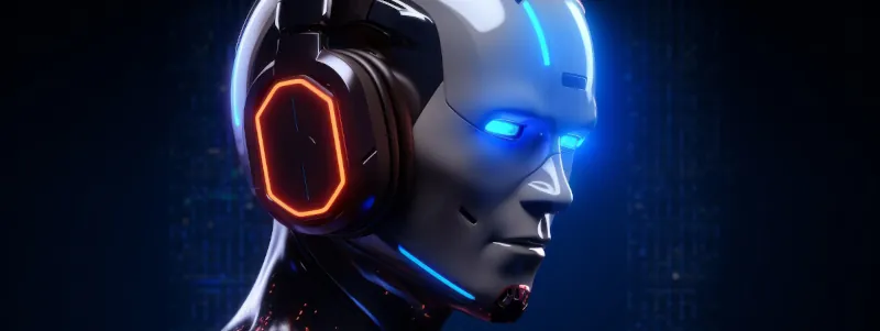 AI illustration of robot head