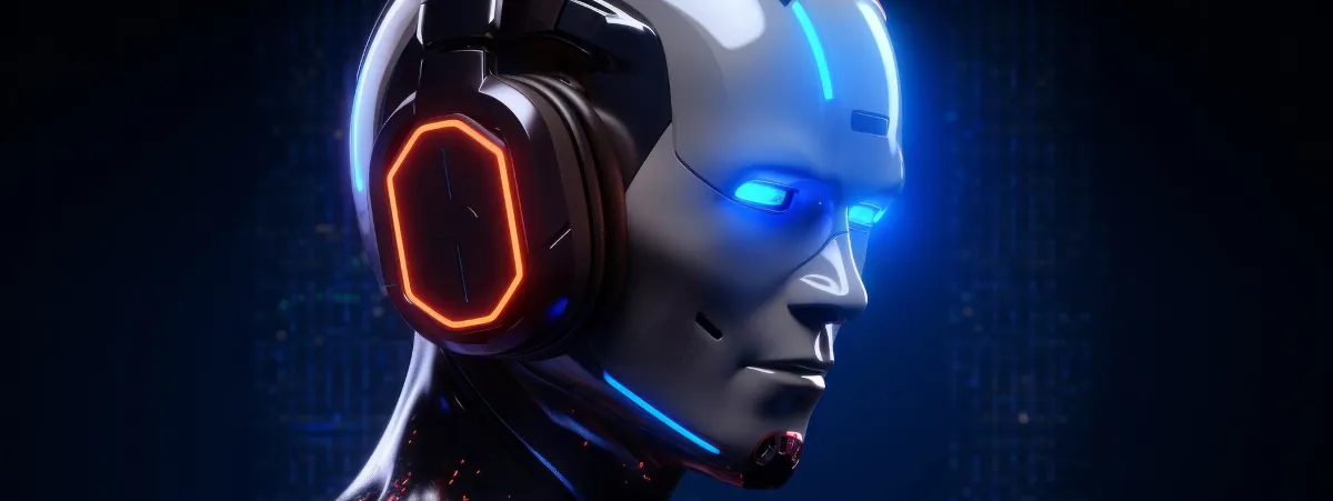 AI illustration of robot head