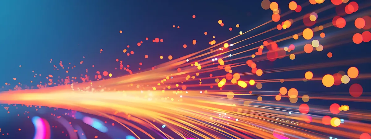 Graphical representation of fibre optics